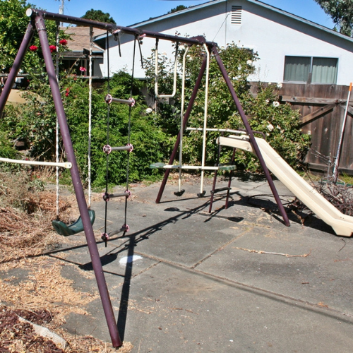 Old Swing Set Removal